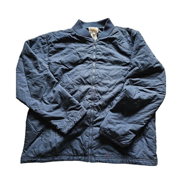 Vintage Paul Frank Mens Jacket, Quilted Jacket, Winter Jacket, RARE, Blue, XL